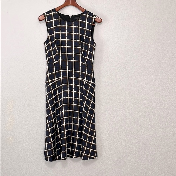 J Crew Windowpane Silk Dress - Picture 4 of 14